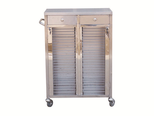 D19 stainless steel medical record holder car图片1